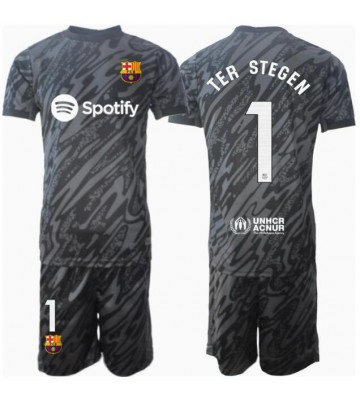 Barcelona Ter Stegen #1 Brankář Alternativní dres komplet pro Děti 2024-25 Krátkým Rukávem (+ Krátké kalhoty)
